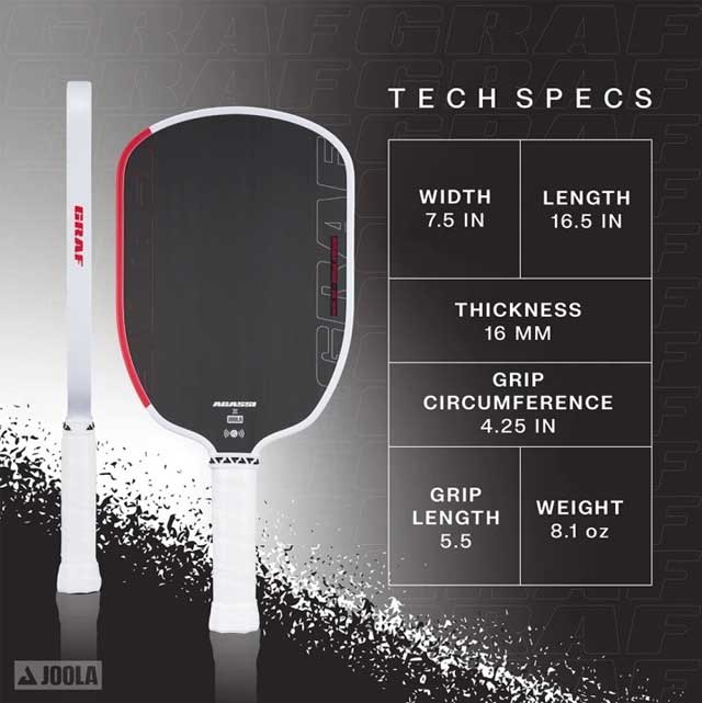 Vợt Pickleball Joola Graf Pro 16mm Chính Hãng