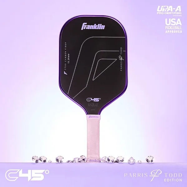 Vợt Pickleball Franklin C45 Parris Todd 13.25mm Màu Tím