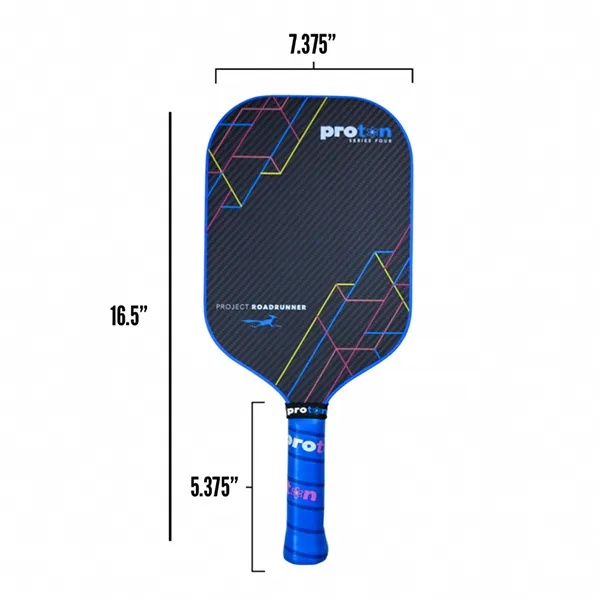Vợt Pickleball Proton Series 4 Project Paddle Màu Đen Phối Xanh Dương
